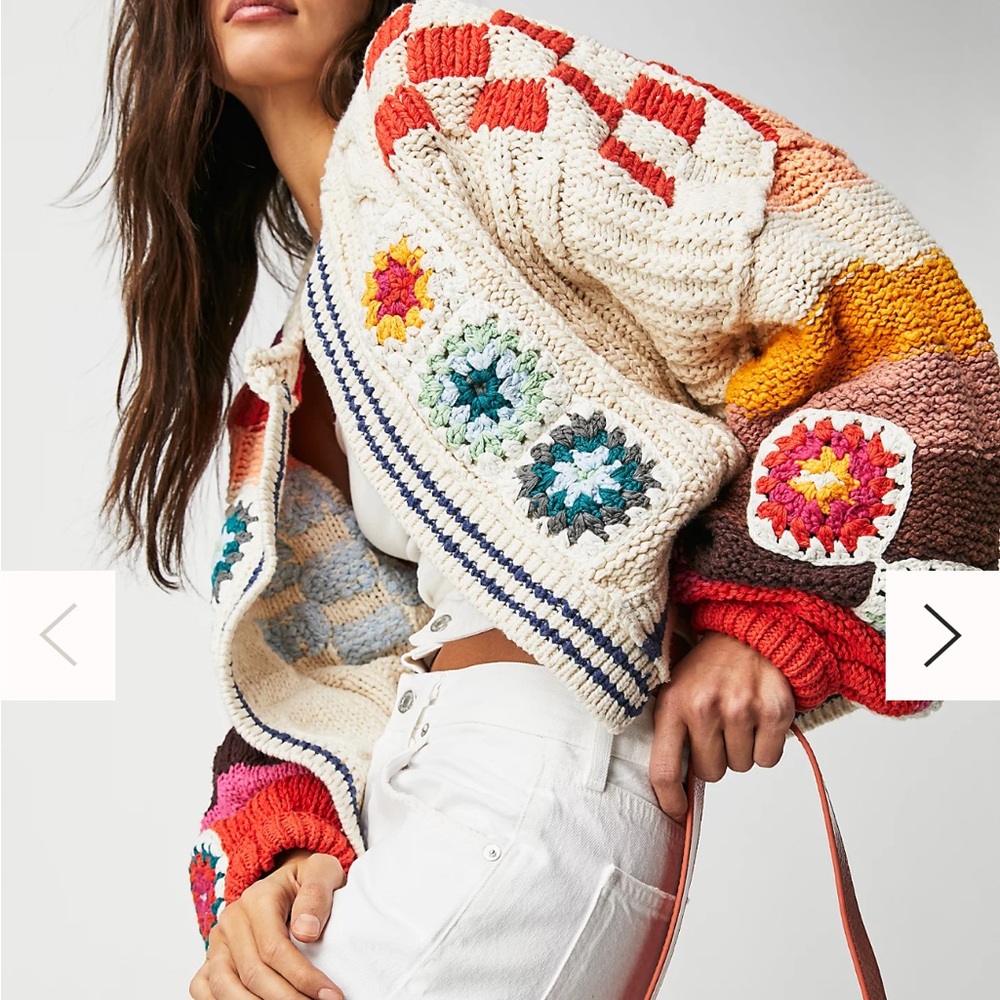 FREE PEOPLE X SAACHI CLEAR SKIES CARDI